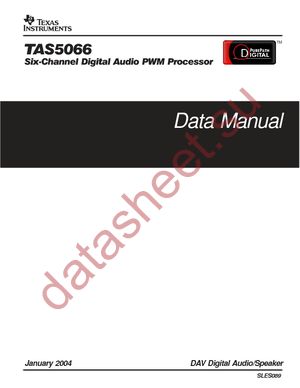 TAS5066PAGRG4 datasheet  